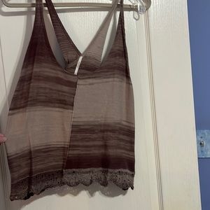 Free People size M brown knit tank